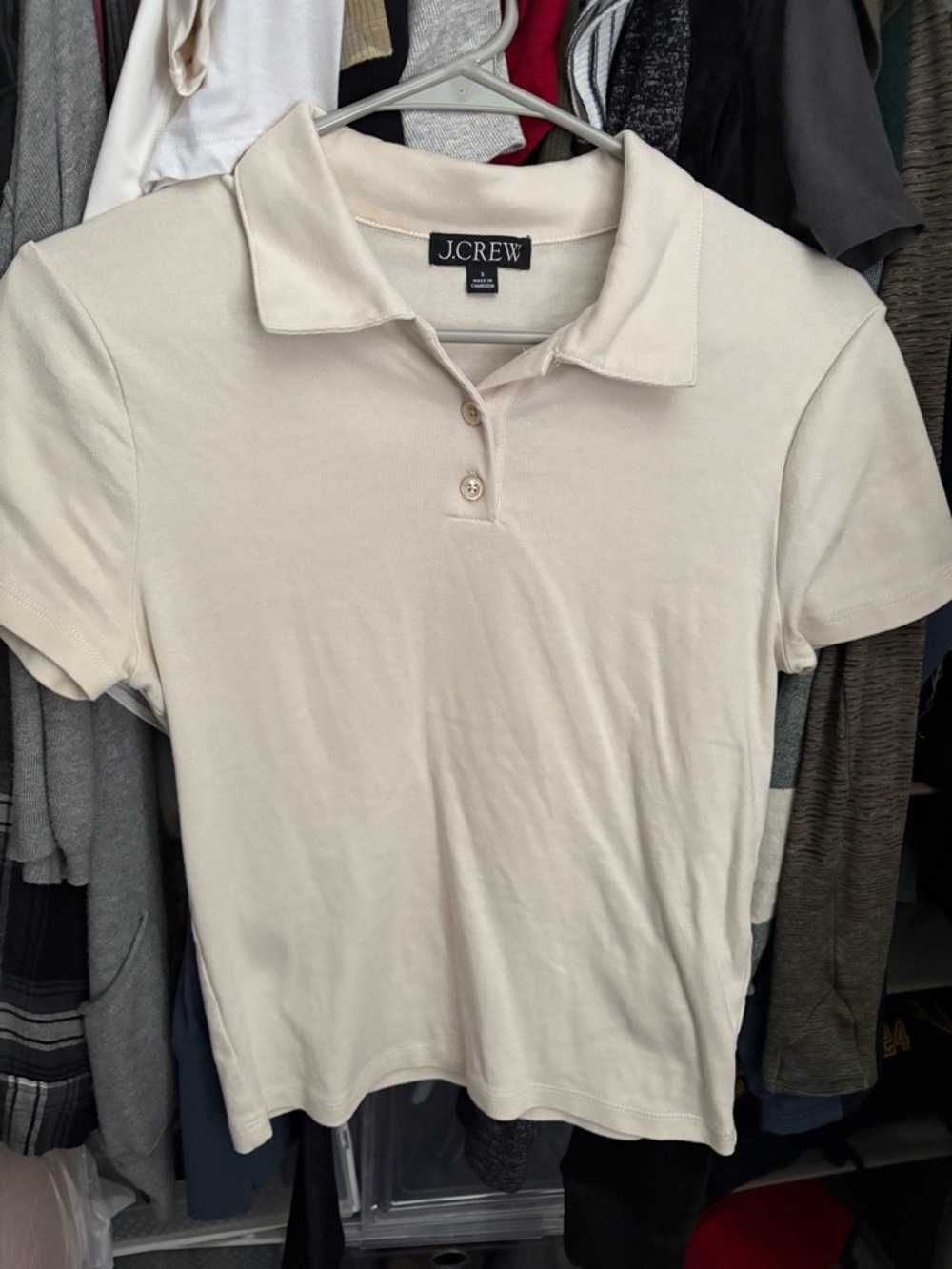 J.Crew Perfect fit shrunken polo shirt